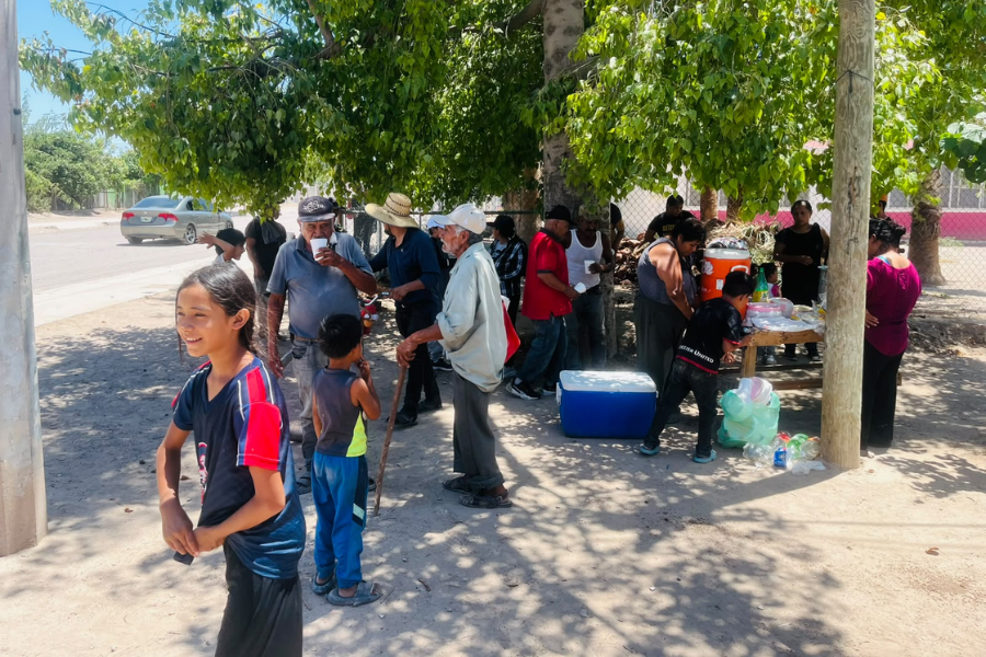 Instala vecina comedor comunitario en Poblado Miguel Alemán | Radio Sonora