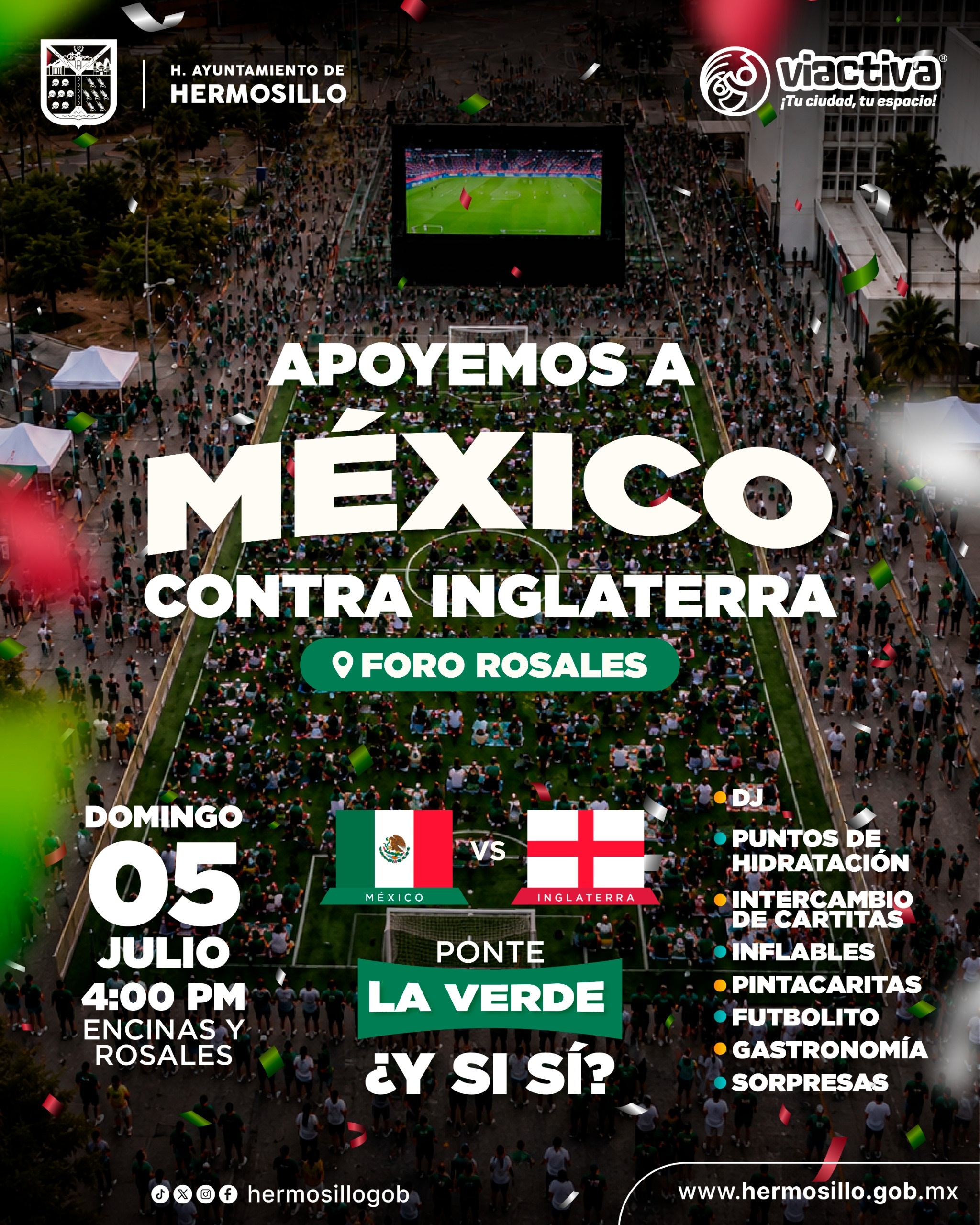 Invita Toño Astiazarán a convivencia familiar para apoyar a México ante Inglaterra