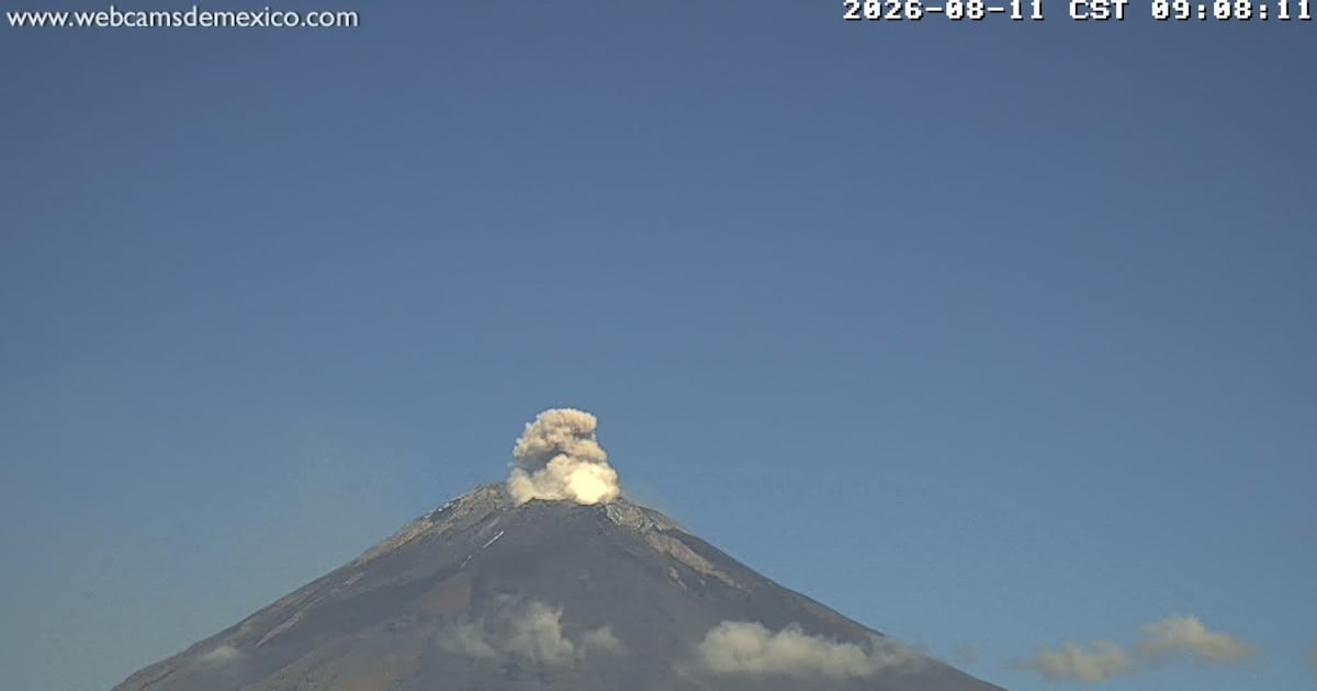 Popocatépetl registra tres sismos y 69 exhalaciones; alerta sigue activa