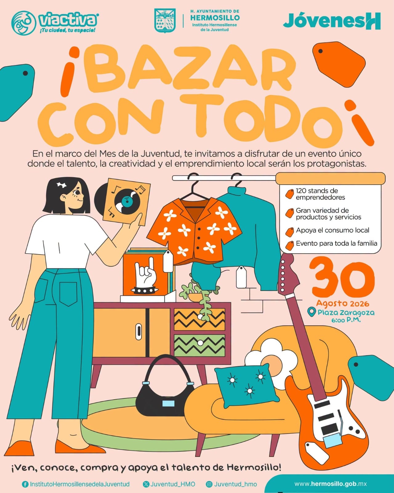 Invita Ayuntamiento a disfrutar talento joven y emprendimiento local en Bazar Con Todo