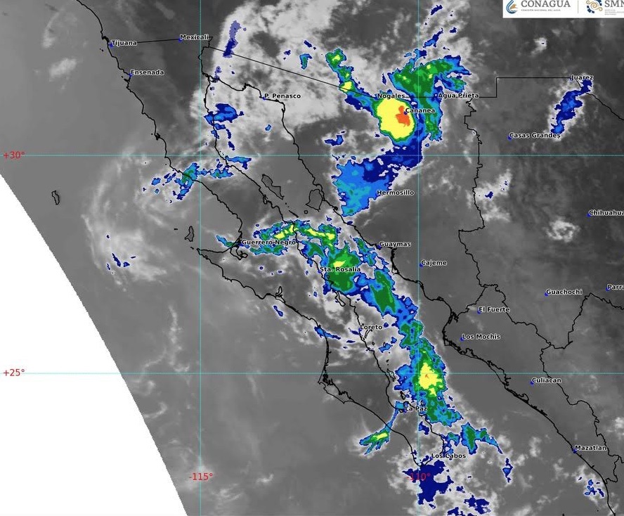 Protección Civil Sonora informa sobre tormentas y altas temperaturas en la entidad