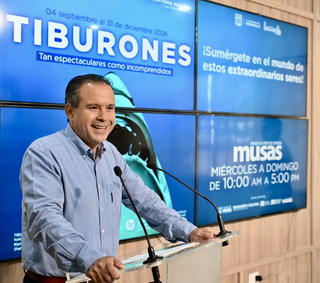 Anuncia Toño Astiazarán exposición internacional TIBURONES en Hermosillo para promover la conservación de la especie