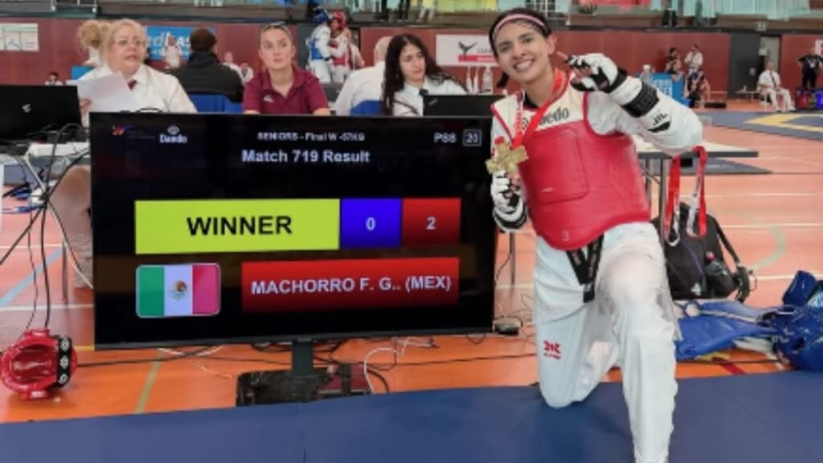 Fabiola Villegas conquista oro en Abierto de Taekwondo