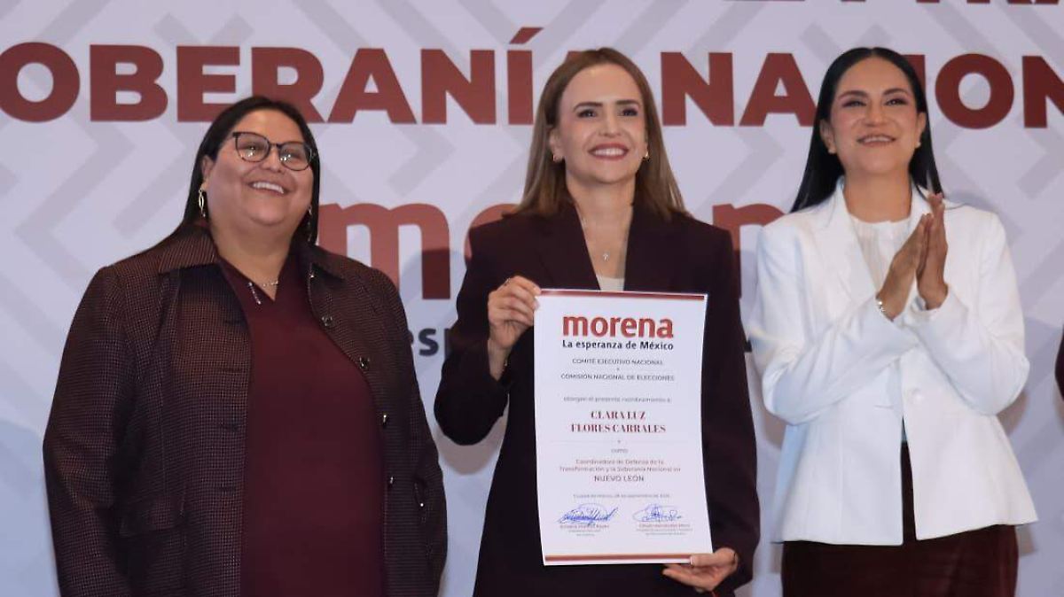 Morena encamina a Clara Luz Flores por la gubernatura de NL - El Sol de México