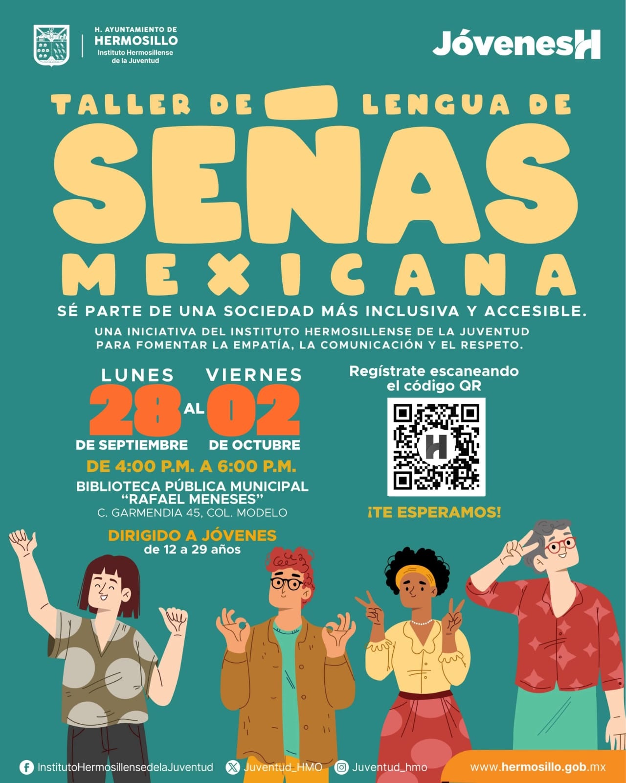 Abre Gobierno de Hermosillo registro para Taller gratuito de Lengua de Señas Mexicana