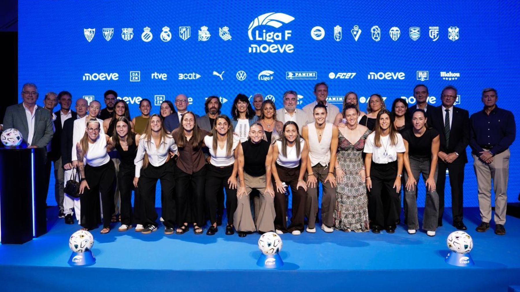 Puesta de largo de la Liga F 2026-2027: "Queremos construir afición y que las niñas sueñen con ser futbolistas"