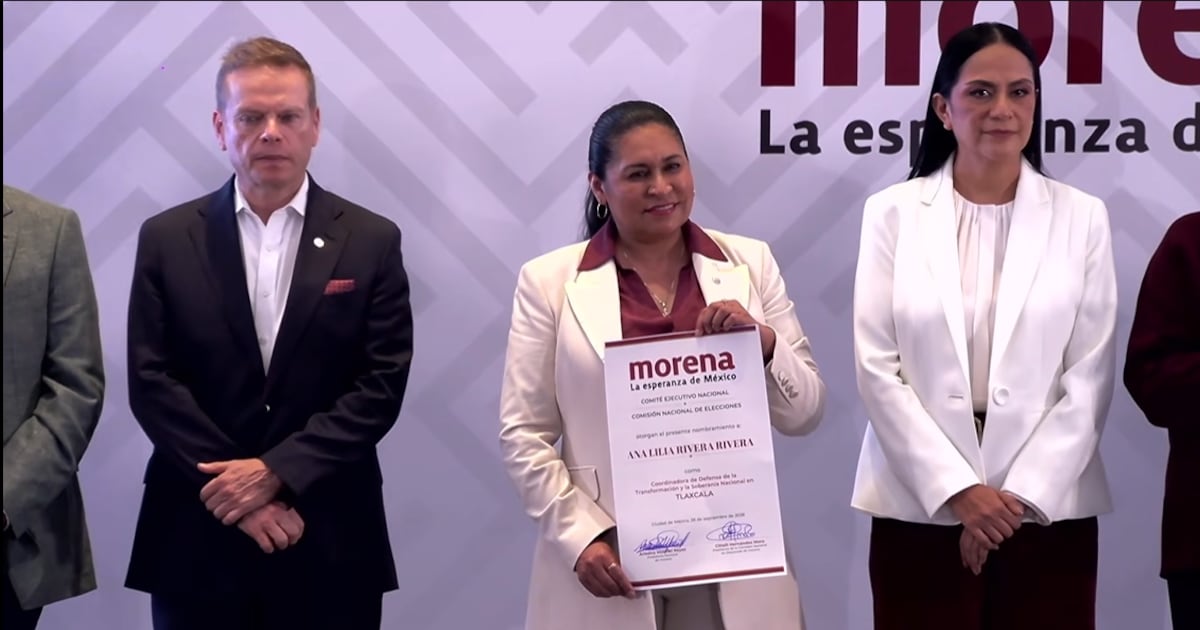 Ana Lilia Rivera toma coordinación de Morena en Tlaxcala rumbo a 2027