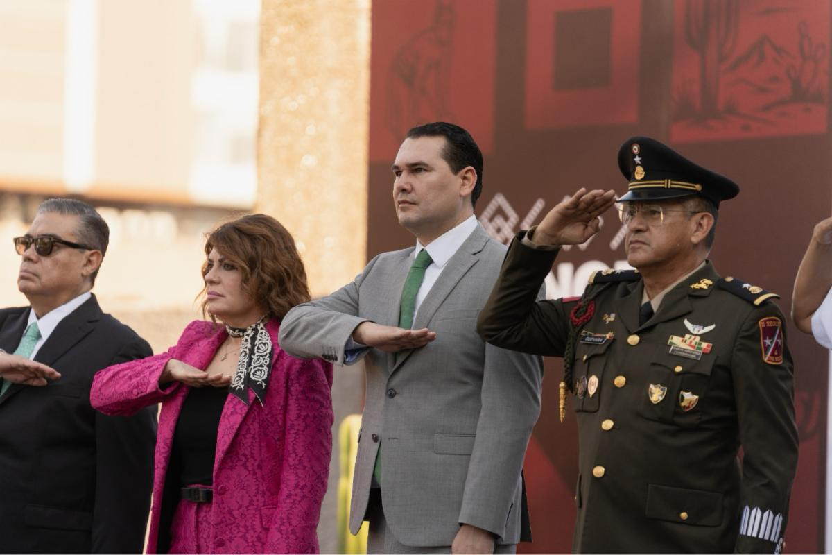 Gobierno de Sonora inicia el mes patrio con honores a la Bandera y un llamado a fortalecer el compromiso con México