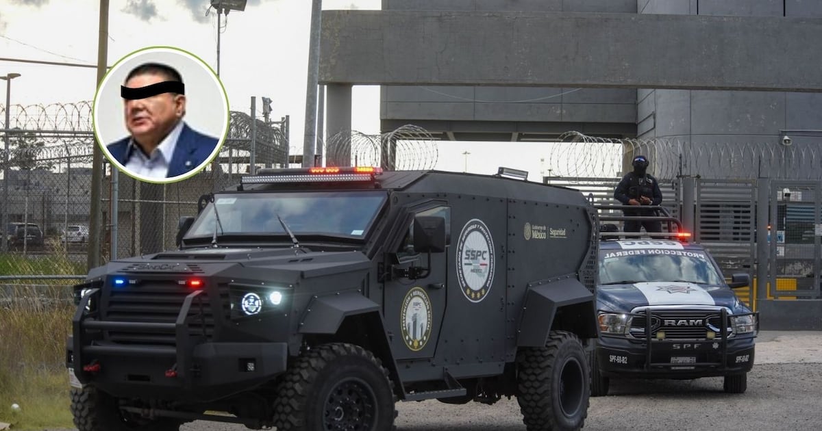 César Jáuregui, exfiscal de Chihuahua, llega al penal del Altiplano por acusación de traición a la patria