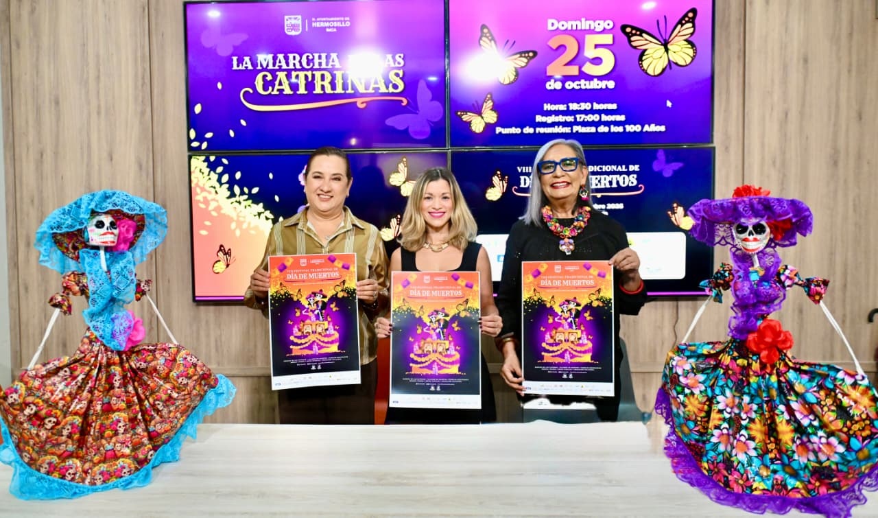 Invita Gobierno de Hermosillo a la octava edición del Festival Tradicional de Día de Muertos