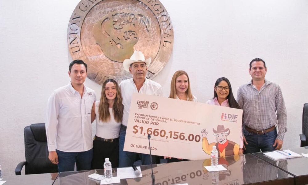 Recibe Gobierno de Sonora donativo de más de 1.6 millones de pesos para DIF Sonora