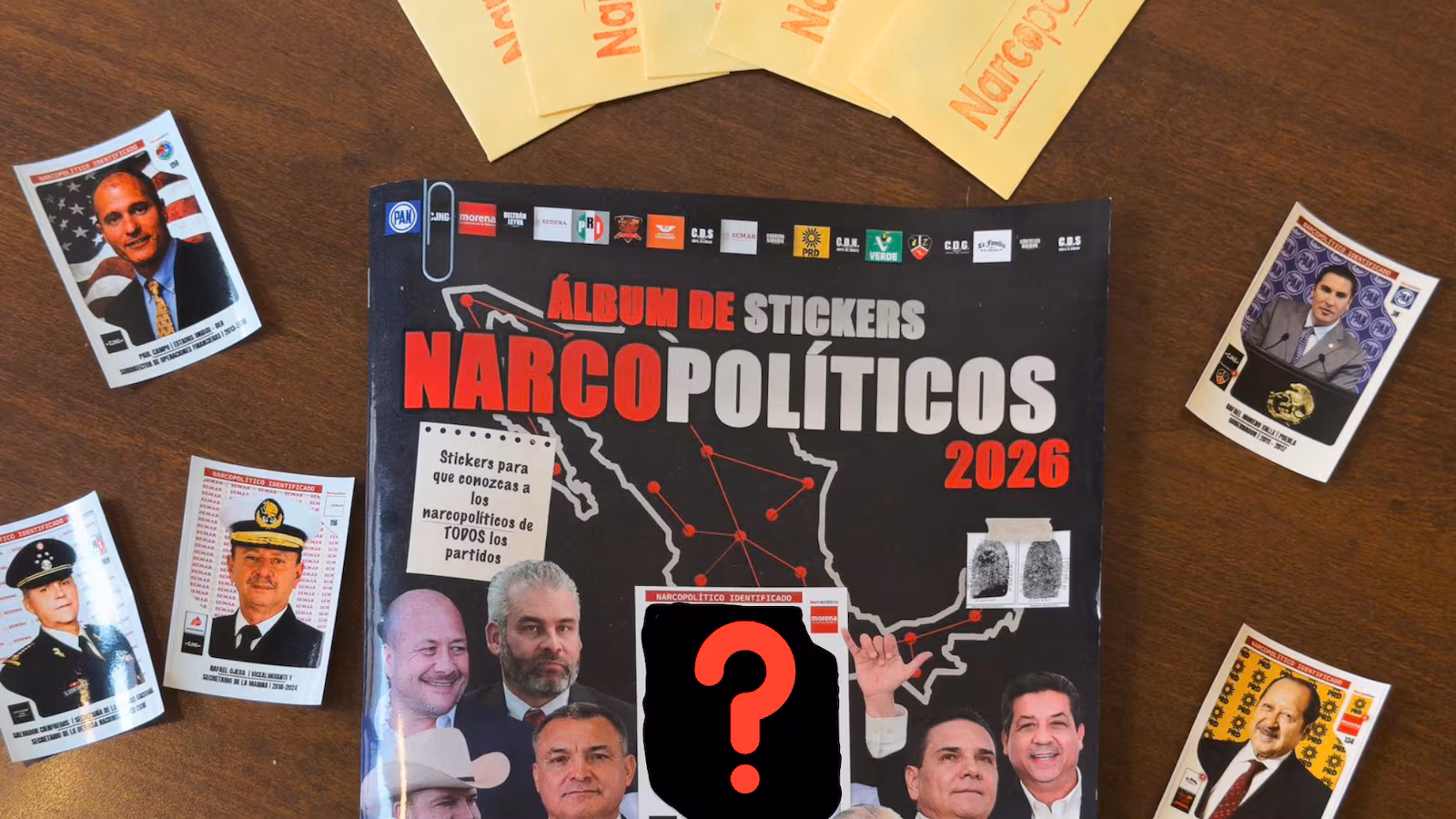 ¿Coleccionar narcopolíticos? Periodistas lanzan ”narco-álbum" con más de 160 estampas