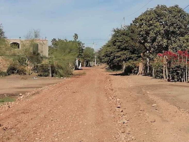 Realizan obras de mejoramiento urbano en Banoscobe, Etchojoa