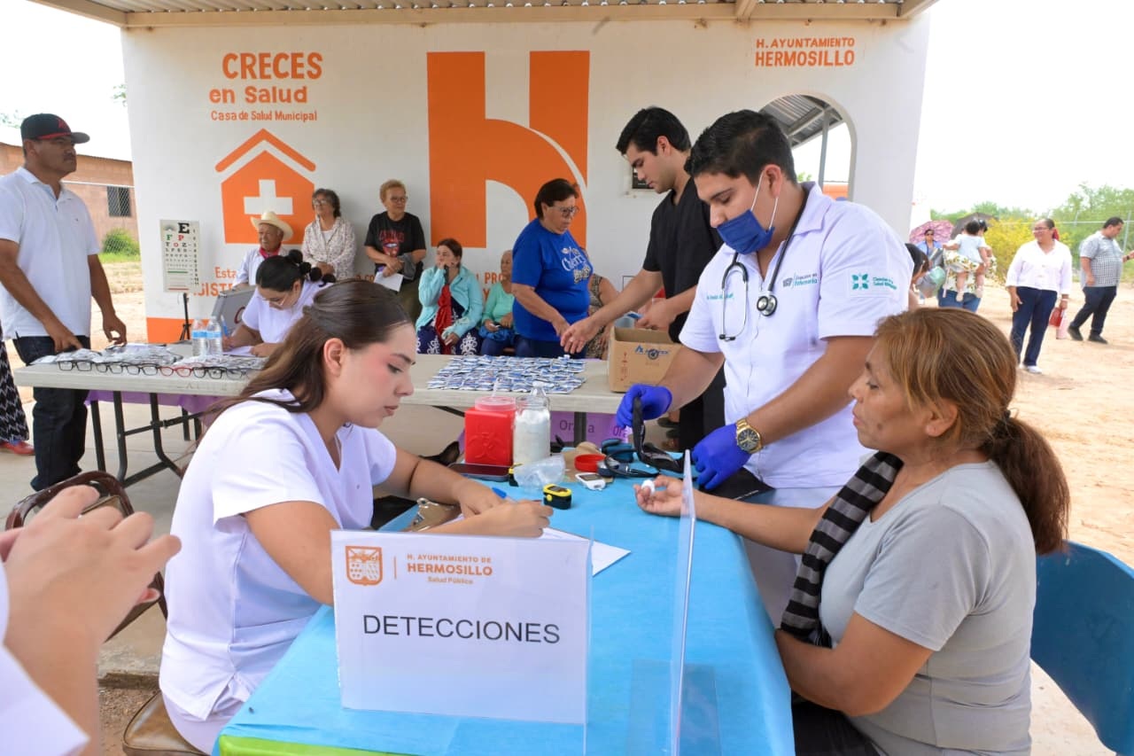 Continúa Ayuntamiento de Hermosillo impulsando acciones en Casa de Salud en Ejido del Carmen