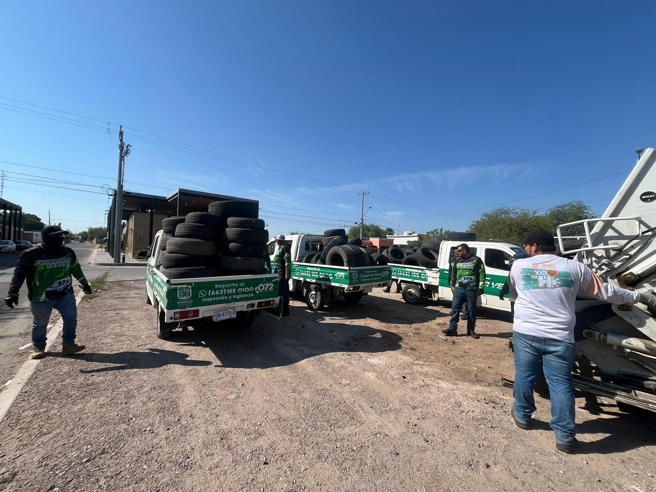 Retira Gobierno Municipal 532 neumáticos en desuso con el Llantatón realizado en Las Minitas* -Esta estrategia a cargo de la Agencia Municipal de Energía y Cambio Climático en coordinación con Patrulla Verde y Servicios Públicos Municipales busca prom