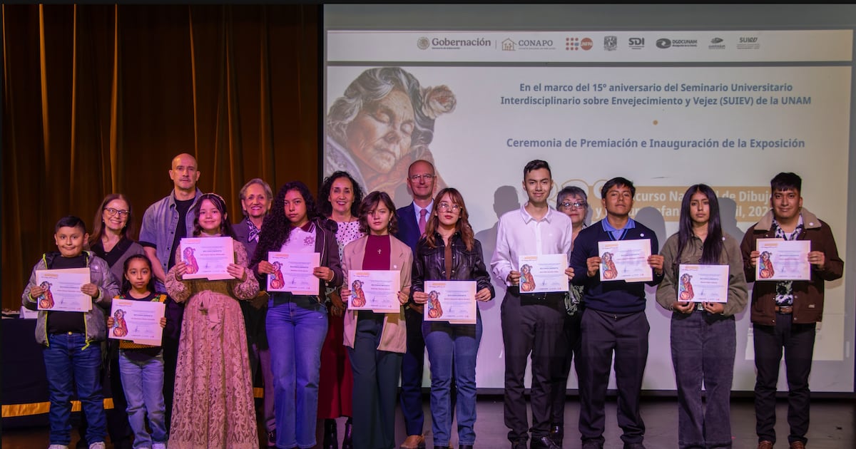 CONAPO, UNFPA y UNAM premian talento infantil y juvenil sobre envejecimiento saludable