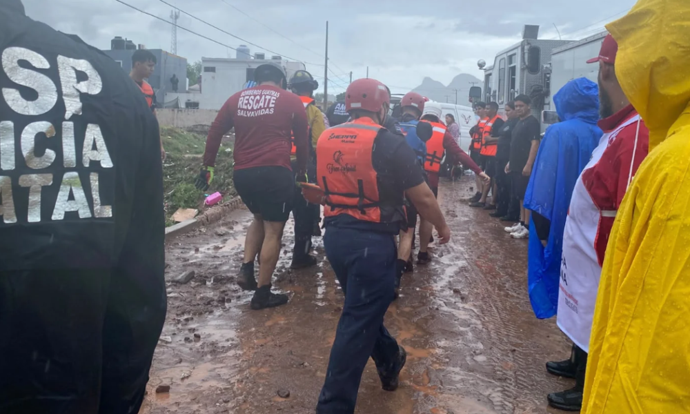 Activan operativo institucional por lluvias en Guaymas y Empalme